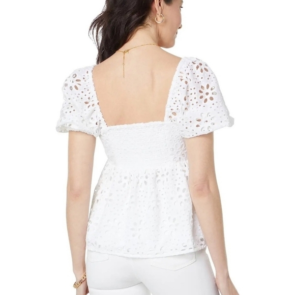NWT Lilly Pulitzer Kay Short Sleeve Blouse - Picture 2 of 15